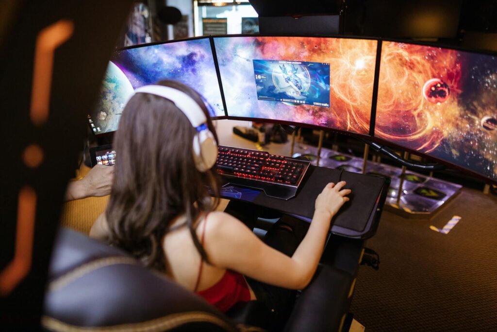 child playing game pexels